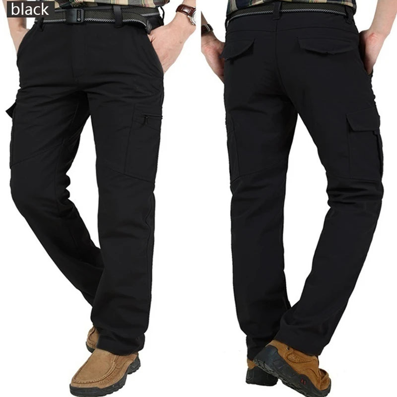 Cargo Pants Men Summer Tacitcal Casual Trousers Waterproof Quick Dry Multi Pocket Pant Male Work Outdoor Joggers Running 5XL
