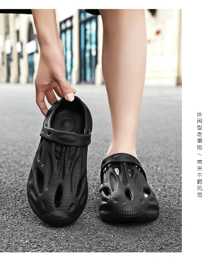 Summer Men Slippers Comfortable Platform Outdoor Sandals 2025 Beach Slippers Flip Flops Male Indoor Home Slides Bathroom Shoes