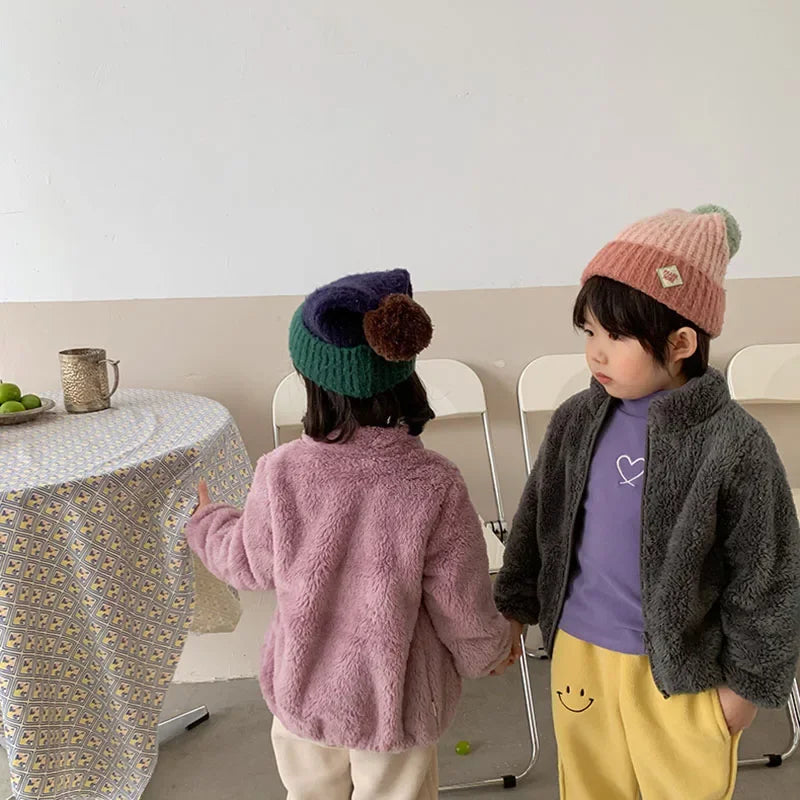 Kids Winter Coats 2025 New Children Outerwear Boy Warm Fleece Jacket Baby Girls Jackets for Autumn Spring Children Clothing