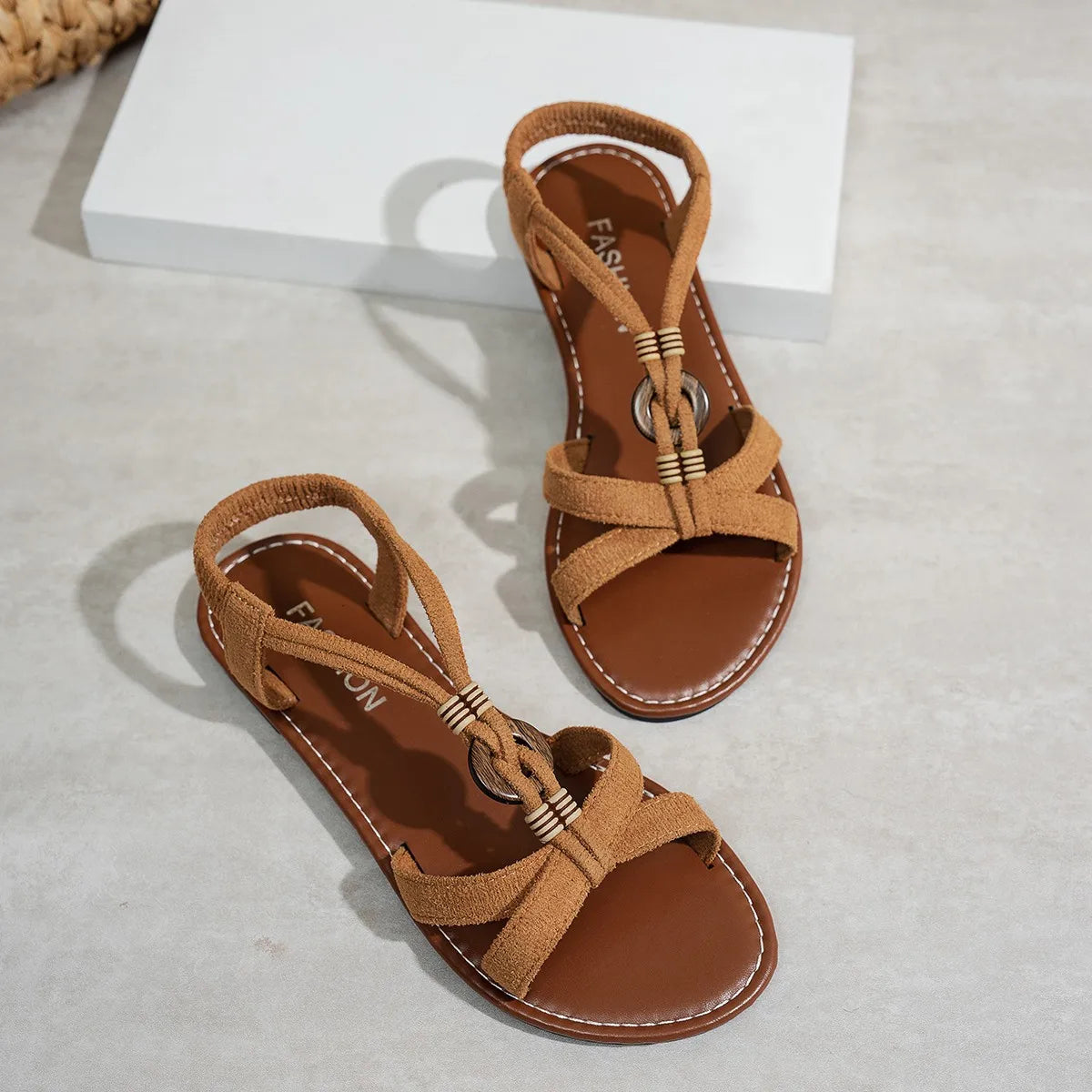 Women Sandals Summer Bohemia Style Sandals Women Soft Bottom Low Heels Shoes Woman Non-slip Summer Shoes Sandalias De Mujer