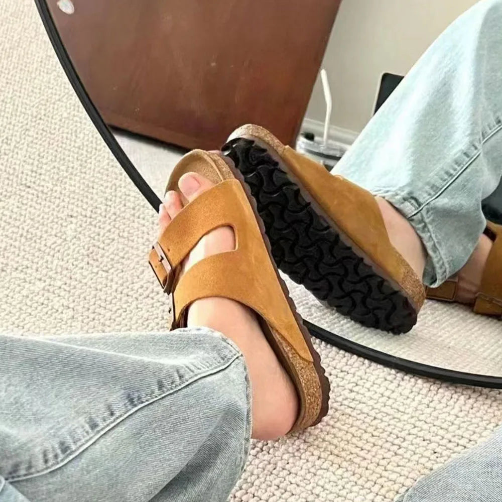 Fashionable modern men's and women's sandals are comfortable and versatile for summer, beach, and outdoor use