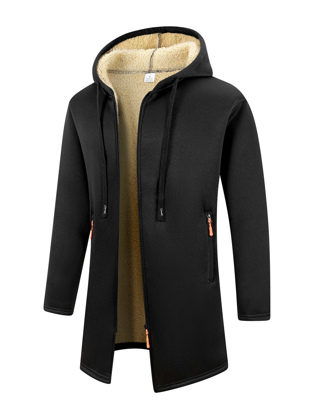 Winter Men's Thickened Jacket Hoodies Long Sleeve Sweatshirts Outdoor Warm Zipper Cardigan Streetwear Mens Oversize Jacket Coat