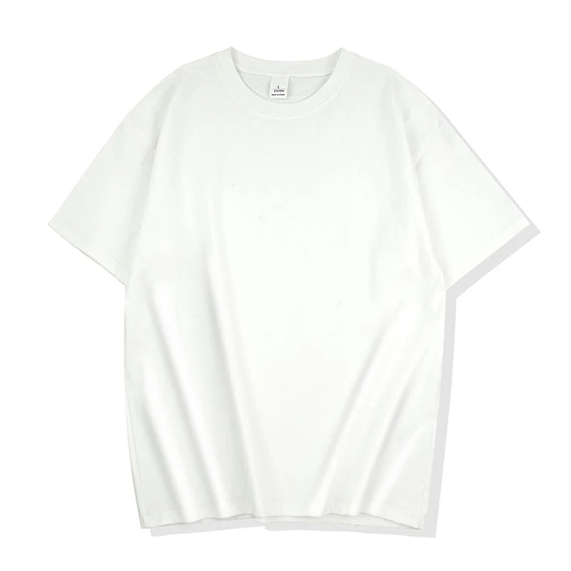 Mens Oversized T-Shirts Fashion Loose Fit Crewneck Tshirt Streetwear Heavyweight Short Sleeve Tee Shirt Gym Workout Tops