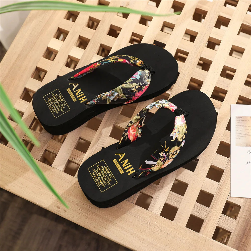 Summer Women Shoes 2026 Fashion Women Flip Flops Summer Beach Platform Slippers Casual Outside Wedges Sandals