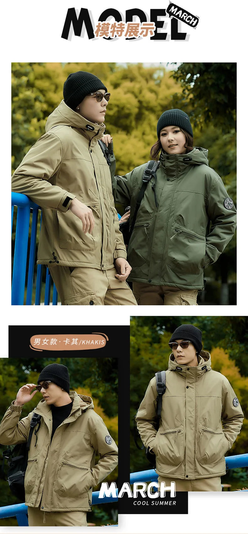 Winter Jacket Men Outwear Fleece Liner Warm Hooded Men multi-pocket Cargo Jacket Men Windproof Casual Hiking Coat Male Clothing