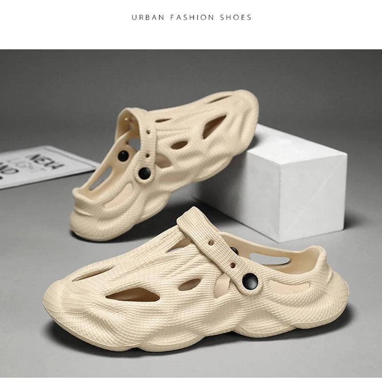 Summer Men Slippers Comfortable Platform Outdoor Sandals 2025 Beach Slippers Flip Flops Male Indoor Home Slides Bathroom Shoes