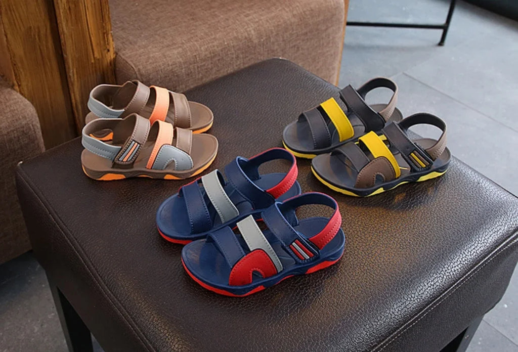 Summer Sandals Children's Flats Soft Anti-slip Baby Boys Girls Outdoor Beach Shoes Comfortable Sports Casual Toddler Sandals