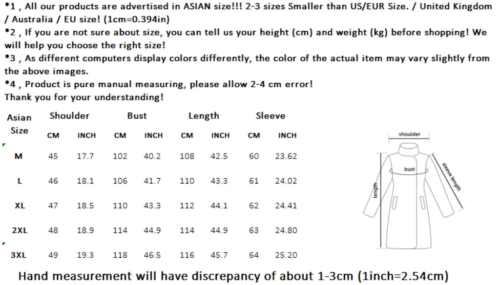 Winter Jacket Men Fashion Business Slim-fit British Style Solid Color Outdoor Cold Casual Trend Thickened Tweed Coat