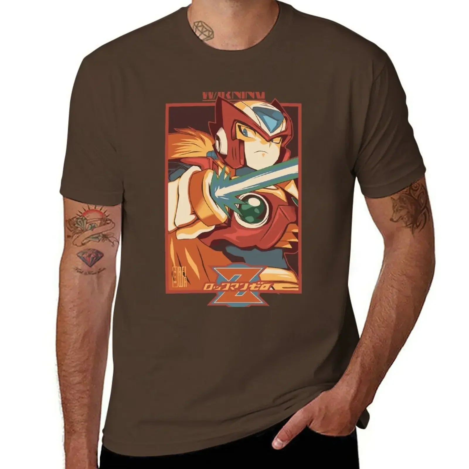 Oversized t-shirt black t shirts custom t shirt t shirts for men Zero (Megaman X) T-Shirt oversized  harajuku  men clothing