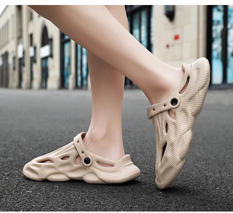 Summer Men Slippers Comfortable Platform Outdoor Sandals 2025 Beach Slippers Flip Flops Male Indoor Home Slides Bathroom Shoes
