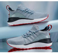 Men's breathable lightweight sneakers with soft sole for bouncing, anti-slip running mesh shoes for men