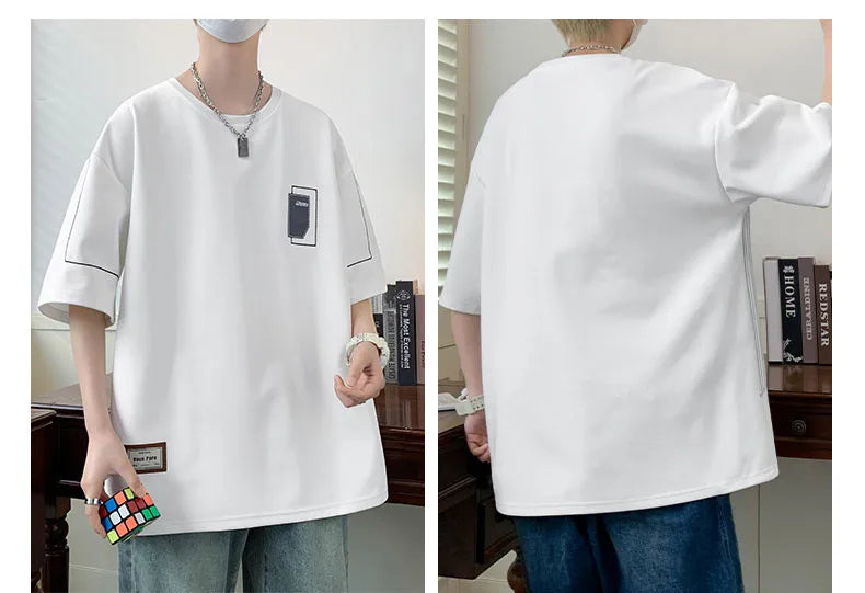 Plus Size 6XL 7XL 8XL T Shirts Hot Sale T-Shirts Men Wearing Big Oversized Tshirts Male Boy Young Tee Tops High Street Clothing