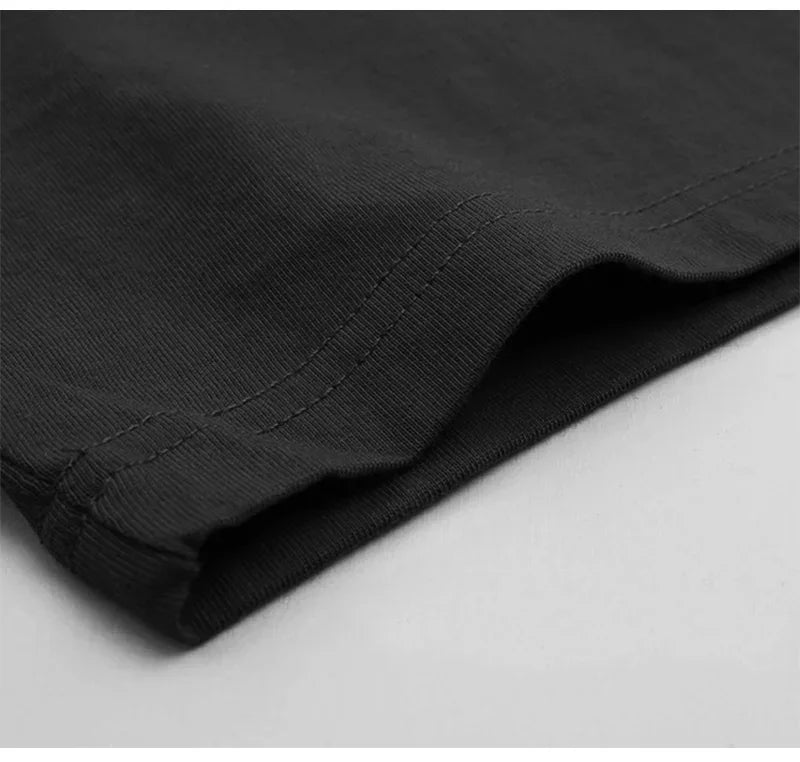 Mens Oversized T-Shirts Fashion Loose Fit Crewneck Tshirt Streetwear Heavyweight Short Sleeve Tee Shirt Gym Workout Tops