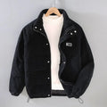 Winter New Men's Jacket Warm Corduroy Cotton Padded Jackets Simple Bread Men Clothing Parkas Coats for Men