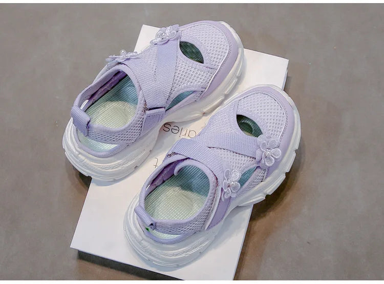 Summer Sandals New Fashion Simple Girls' Shoes Anti Slip Soft Comfort Beach Casual Shoe Breathable Versatile Simple Sports Shoes