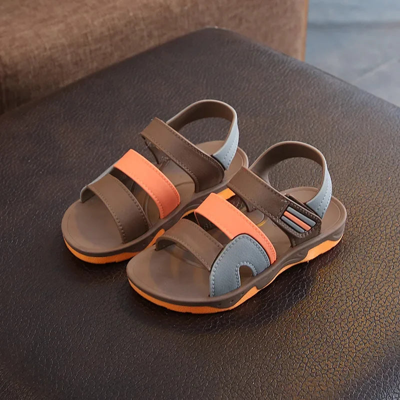 Summer Sandals Children's Flats Soft Anti-slip Baby Boys Girls Outdoor Beach Shoes Comfortable Sports Casual Toddler Sandals