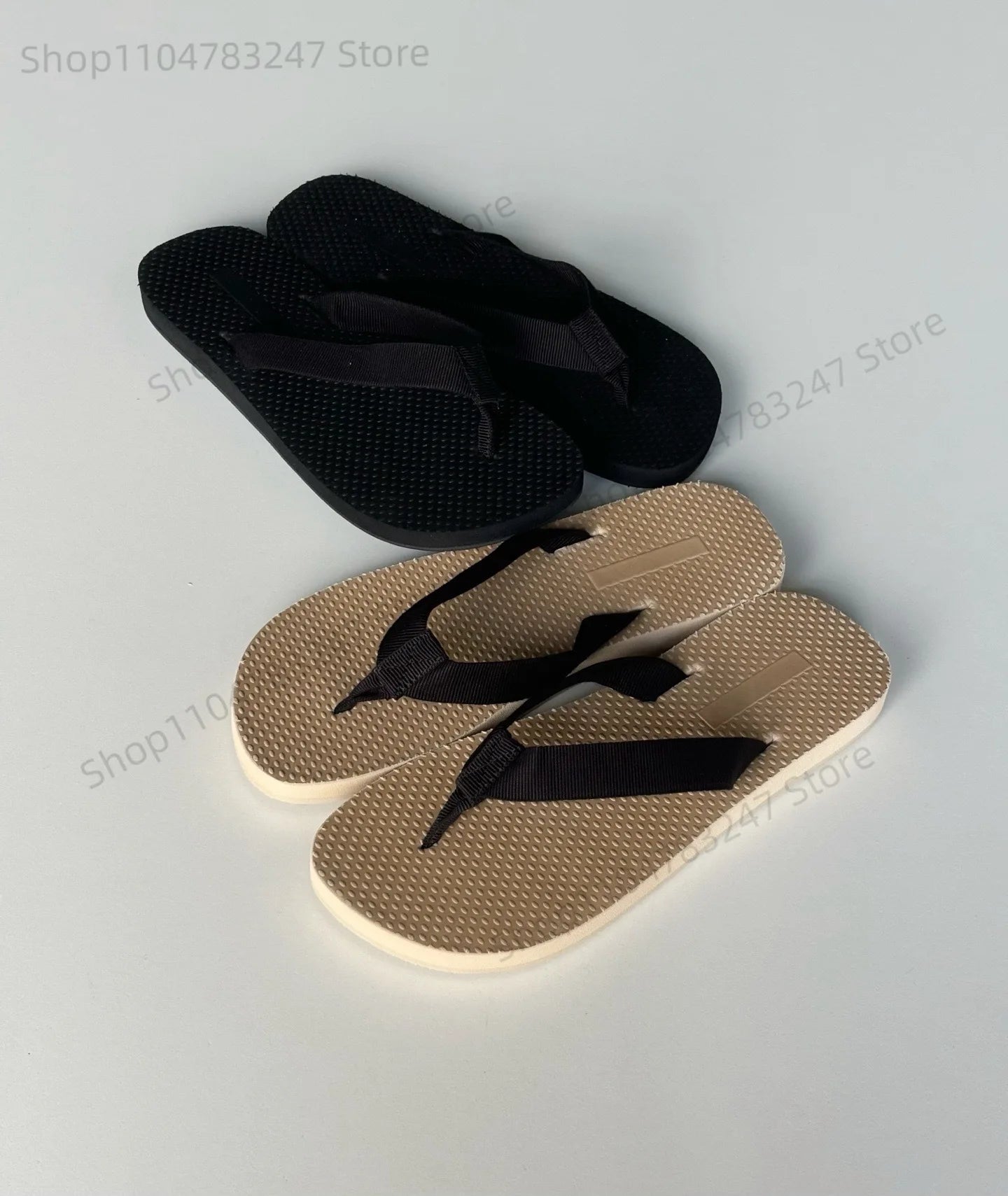 Summer Sandals French Minimalist Fashion Women's Beach Slippers Eva Non-slip Sole Flip Flops Shoes Women