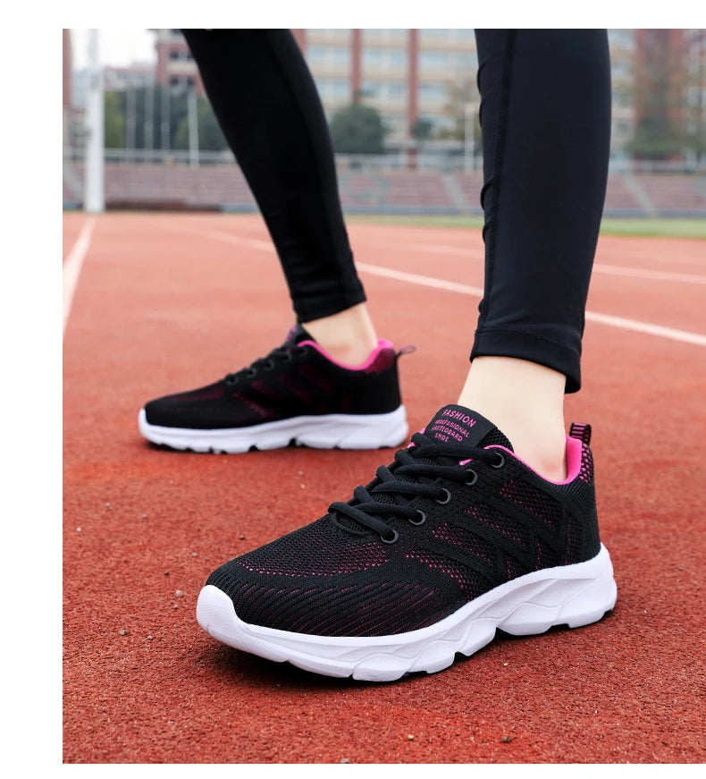 New Sneakers Women Casual Shoes Fashion Breathable Walking Mesh Flat Shoes Women 2024 Tenis Feminino White Ladies sports Shoes