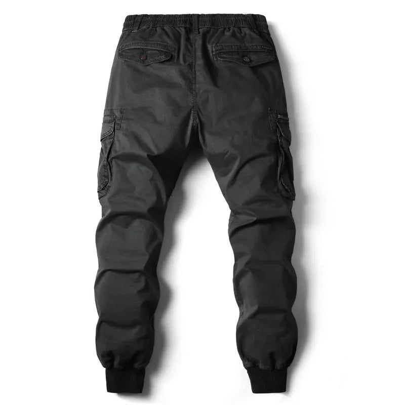 Cargo Pants Men Jogging Casual Pants Cotton Full Length Military Mens Streetwear Mens Work Tactical Tracksuit Trousers Plus Size