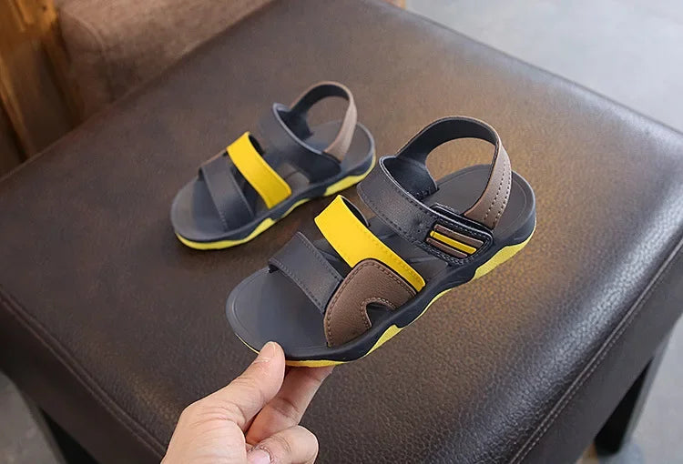 Summer Sandals Children's Flats Soft Anti-slip Baby Boys Girls Outdoor Beach Shoes Comfortable Sports Casual Toddler Sandals