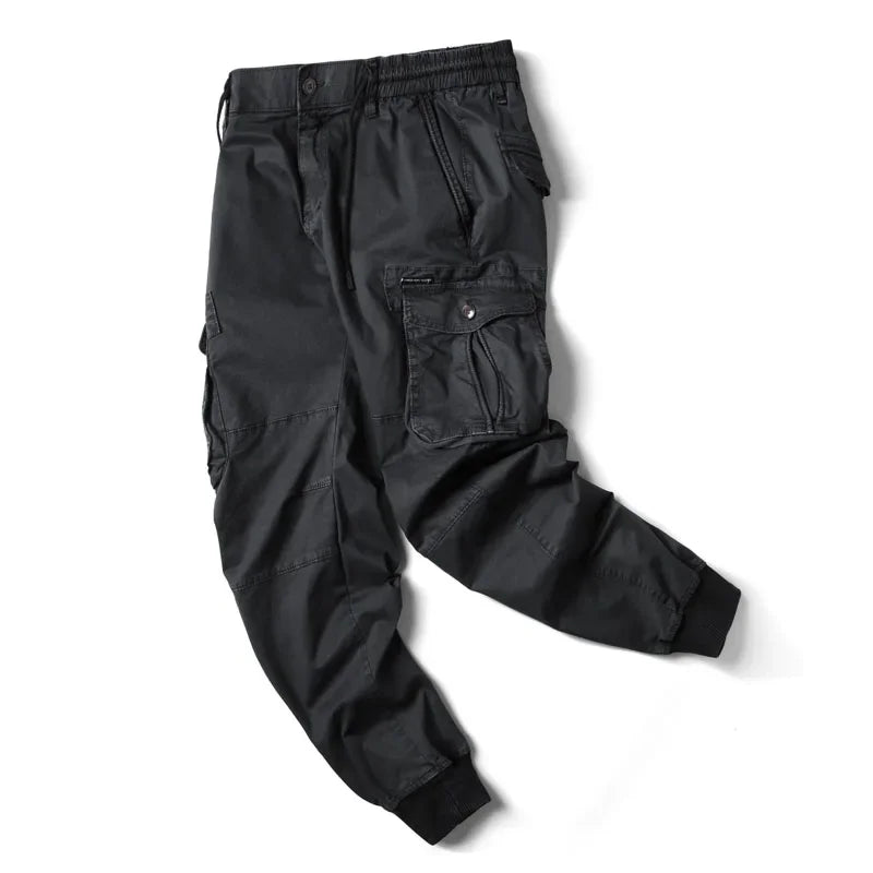 Cargo Pants Men Jogging Casual Pants Cotton Full Length Military Mens Streetwear Mens Work Tactical Tracksuit Trousers Plus Size