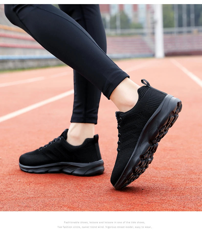 New Sneakers Women Casual Shoes Fashion Breathable Walking Mesh Flat Shoes Women 2024 Tenis Feminino White Ladies sports Shoes