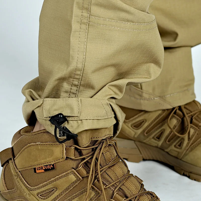 Men Cargo Pants Tactics Wear Resistant Multiple Pockets Military Tactical Pants Casual Spring Autumn Men's Trousers Hiking