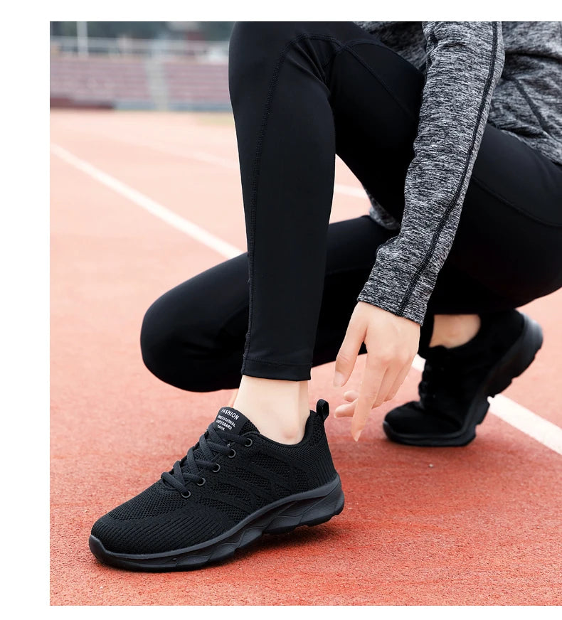 New Sneakers Women Casual Shoes Fashion Breathable Walking Mesh Flat Shoes Women 2024 Tenis Feminino White Ladies sports Shoes