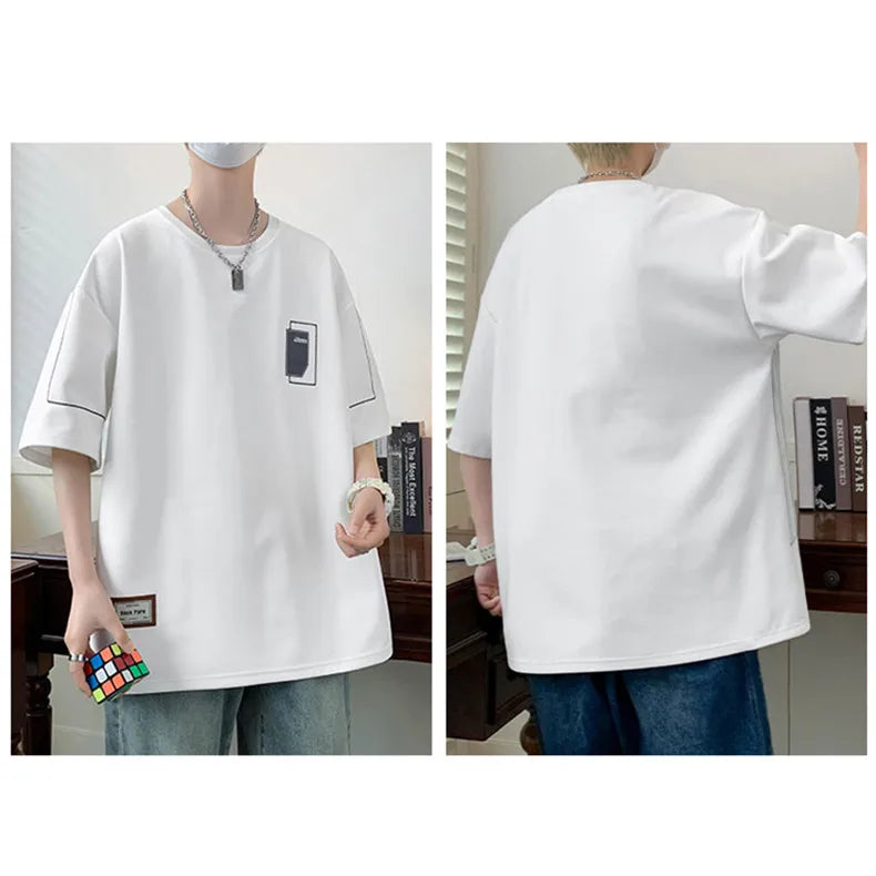 Plus Size 6XL 7XL 8XL T Shirts Hot Sale T-Shirts Men Wearing Big Oversized Tshirts Male Boy Young Tee Tops High Street Clothing