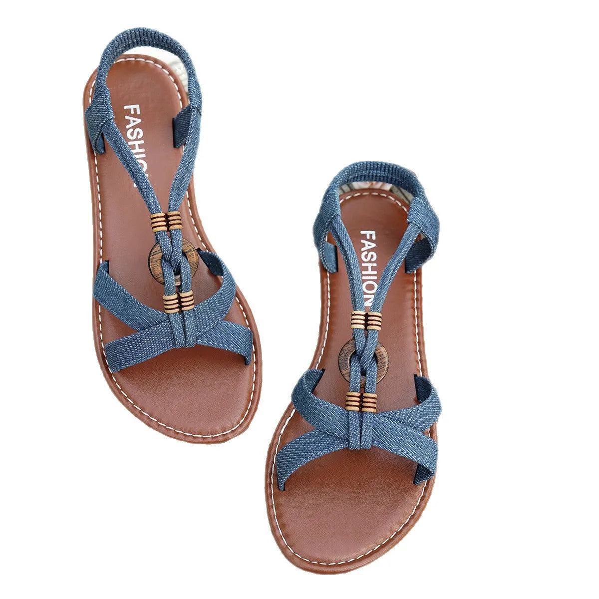 Women Sandals Summer Bohemia Style Sandals Women Soft Bottom Low Heels Shoes Woman Non-slip Summer Shoes Sandalias De Mujer