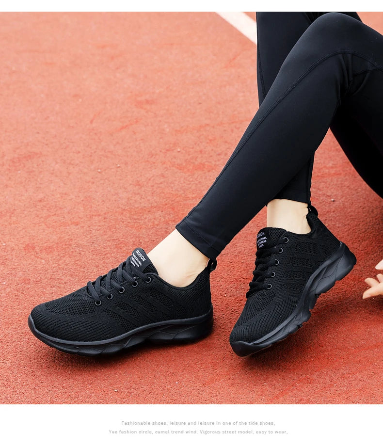 New Sneakers Women Casual Shoes Fashion Breathable Walking Mesh Flat Shoes Women 2024 Tenis Feminino White Ladies sports Shoes