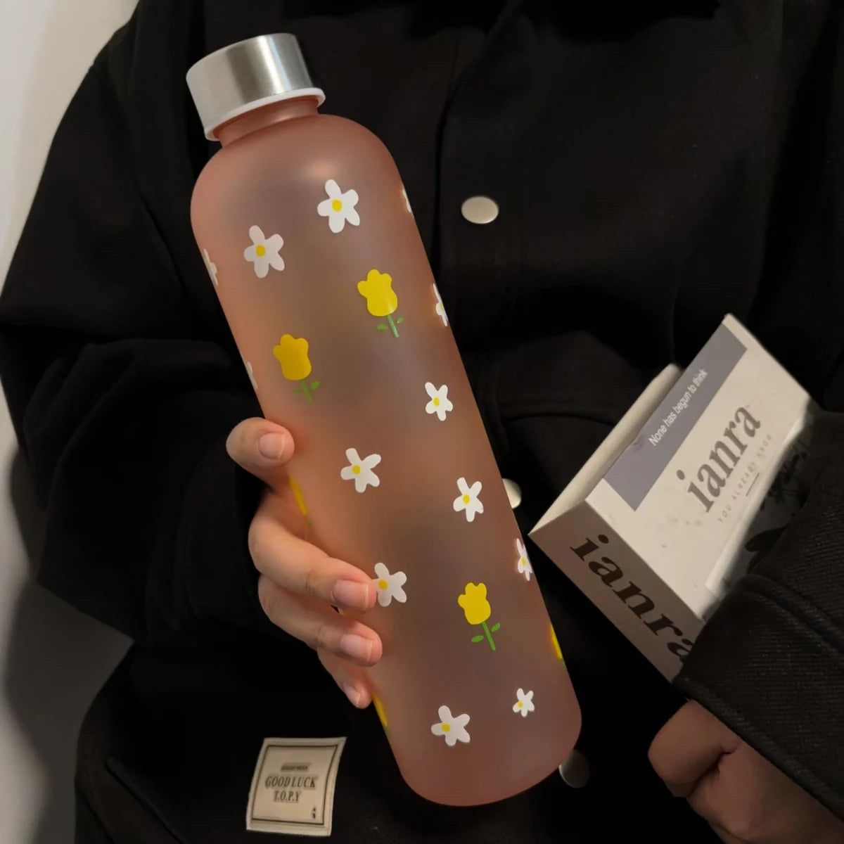 1000ml (33.81fl oz) Water Bottle - Portable, Leak-Proof, BPA-Free, Christmas Gift for Friends/Students/Couples, Home Use