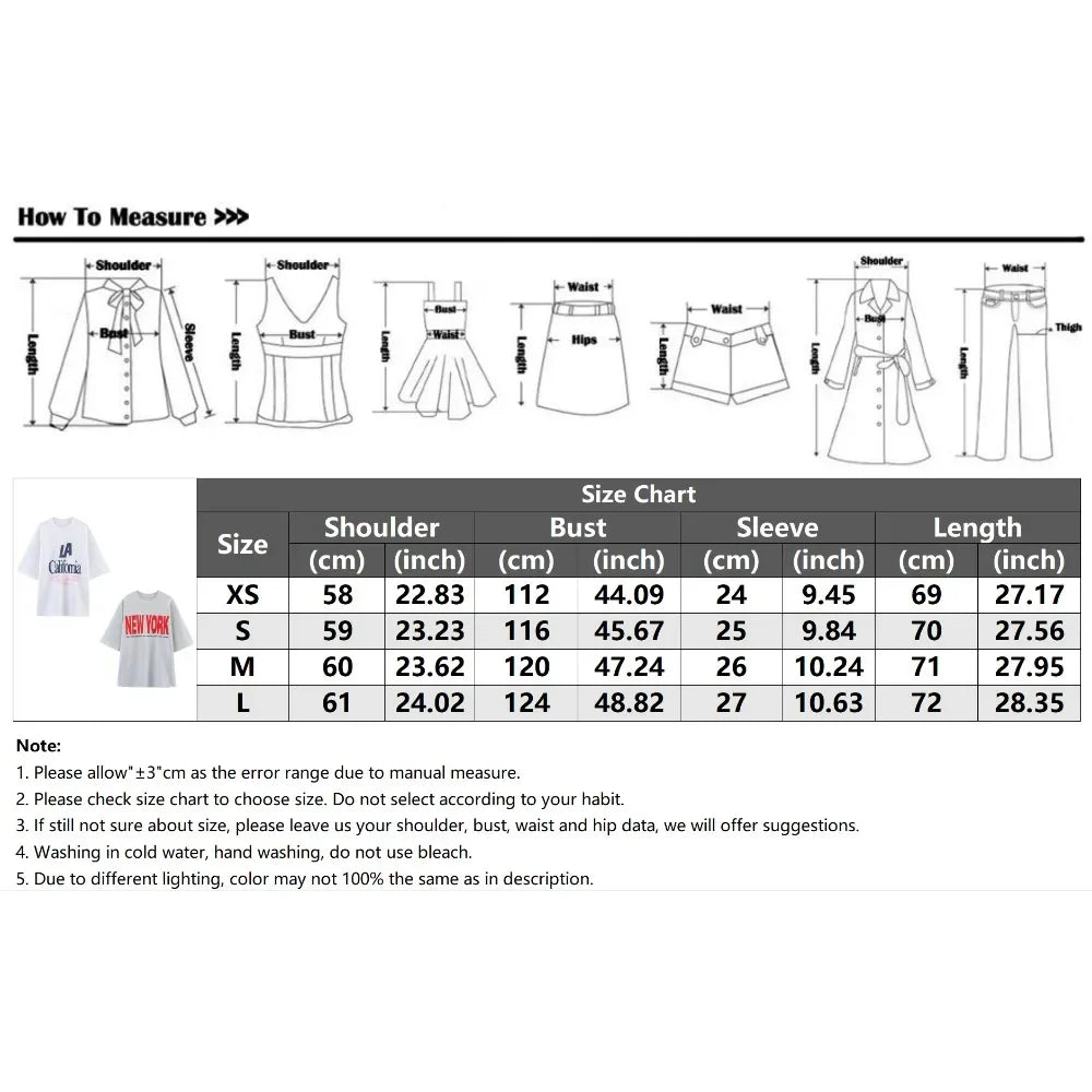 Aesthetic Oversized Text Print T-shirts for Women Casual O-Neck Tees with Contrasting Text Fashion Comfy Short Sleeves T-shirts