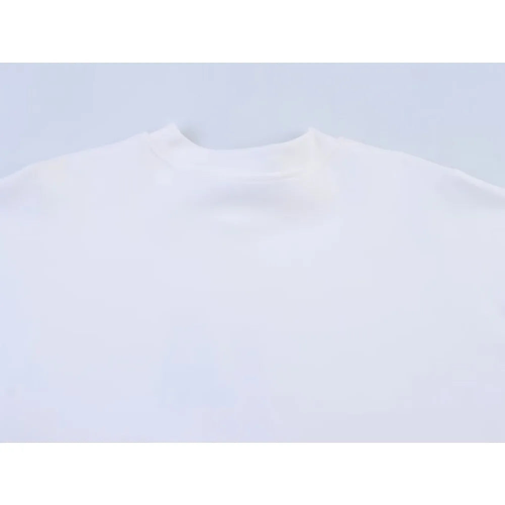 Aesthetic Oversized Text Print T-shirts for Women Casual O-Neck Tees with Contrasting Text Fashion Comfy Short Sleeves T-shirts