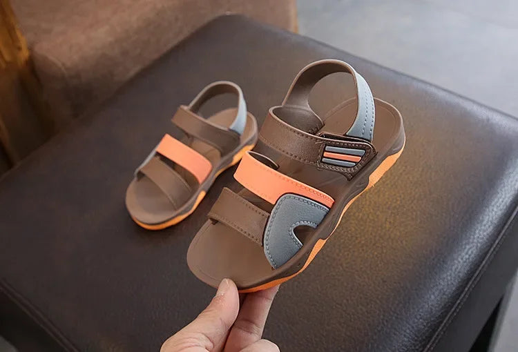 Summer Sandals Children's Flats Soft Anti-slip Baby Boys Girls Outdoor Beach Shoes Comfortable Sports Casual Toddler Sandals