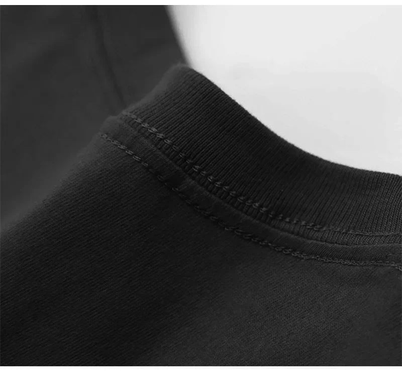 Mens Oversized T-Shirts Fashion Loose Fit Crewneck Tshirt Streetwear Heavyweight Short Sleeve Tee Shirt Gym Workout Tops