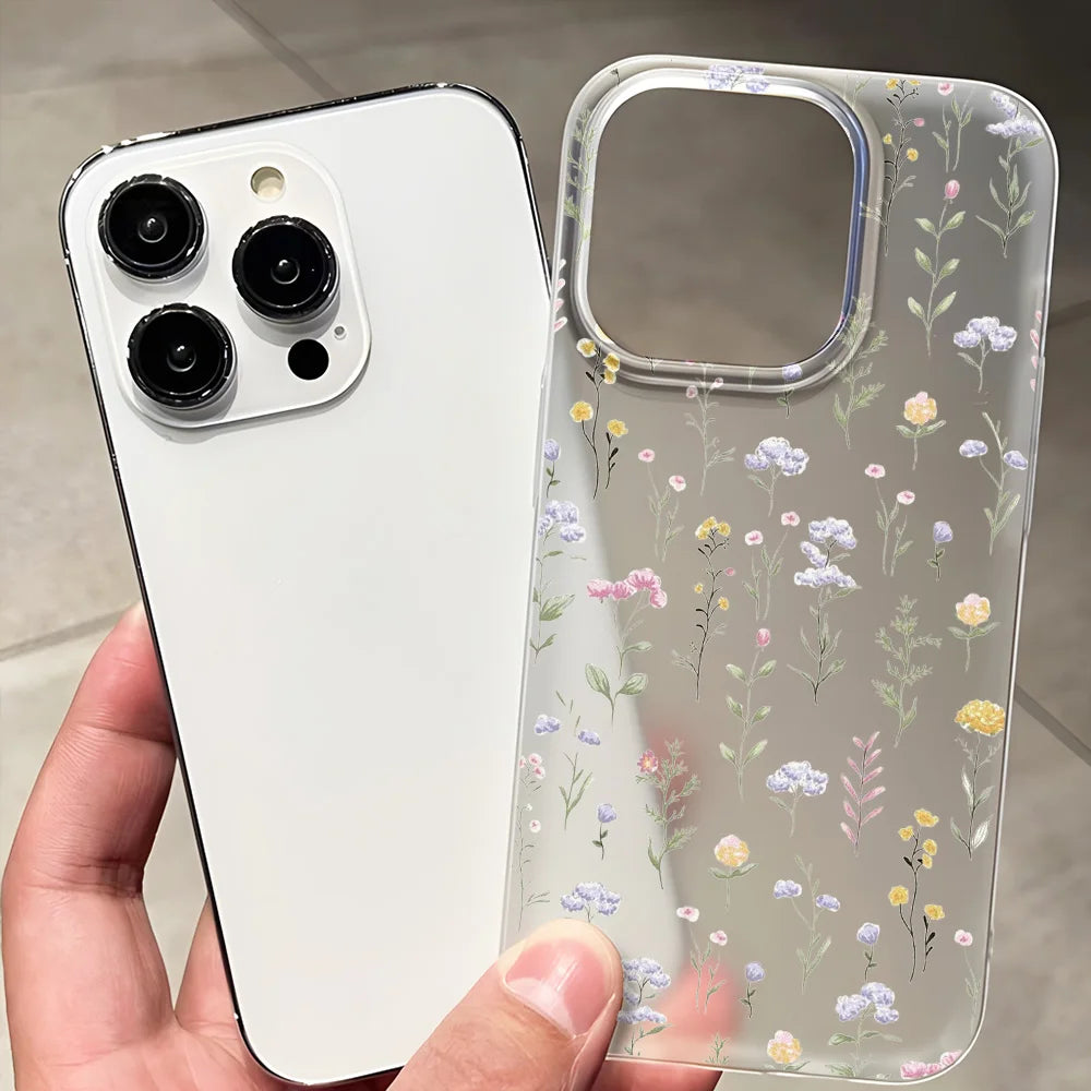 Transparent Matte Cases For iPhone 17 16 15 Case iPhone 16 Pro Max 15 14 12 11 13 Air Fundas Shockproof Cover Soft Phone Bumper