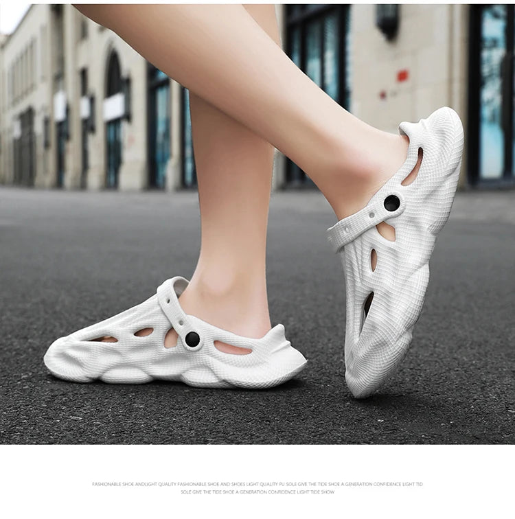 Summer Men Slippers Comfortable Platform Outdoor Sandals 2025 Beach Slippers Flip Flops Male Indoor Home Slides Bathroom Shoes
