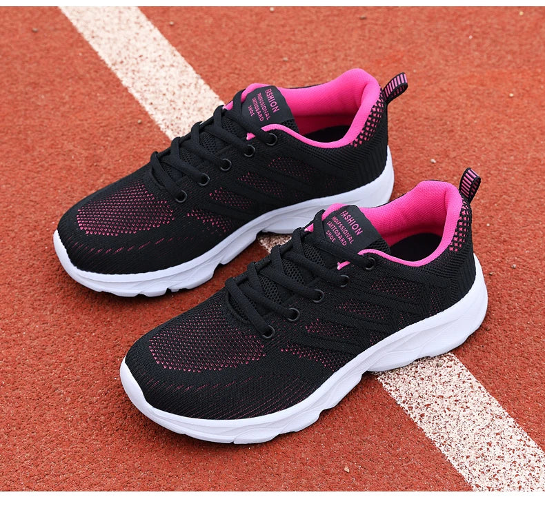 New Sneakers Women Casual Shoes Fashion Breathable Walking Mesh Flat Shoes Women 2024 Tenis Feminino White Ladies sports Shoes
