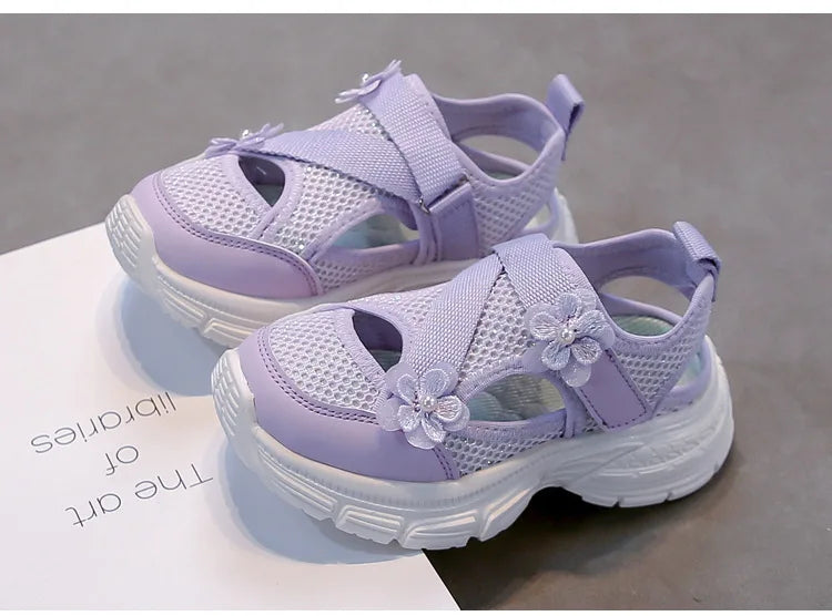 Summer Sandals New Fashion Simple Girls' Shoes Anti Slip Soft Comfort Beach Casual Shoe Breathable Versatile Simple Sports Shoes