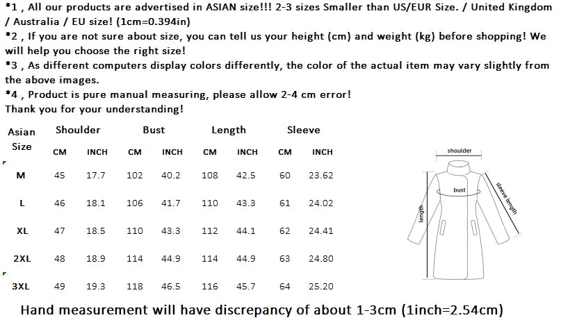 Winter Jacket Men Fashion Business Slim-fit British Style Solid Color Outdoor Cold Casual Trend Thickened Tweed Coat