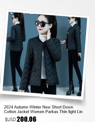 2026 New Winter Jacket Women Warm Parkas Long Sleeve Tops Casual Cotton Padded Jackets Belt Black Brown Hooded Outwear Female