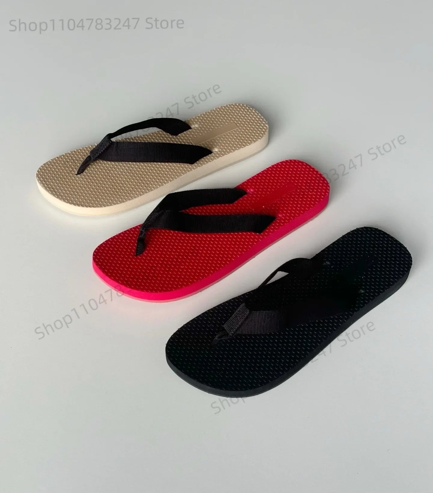 Summer Sandals French Minimalist Fashion Women's Beach Slippers Eva Non-slip Sole Flip Flops Shoes Women