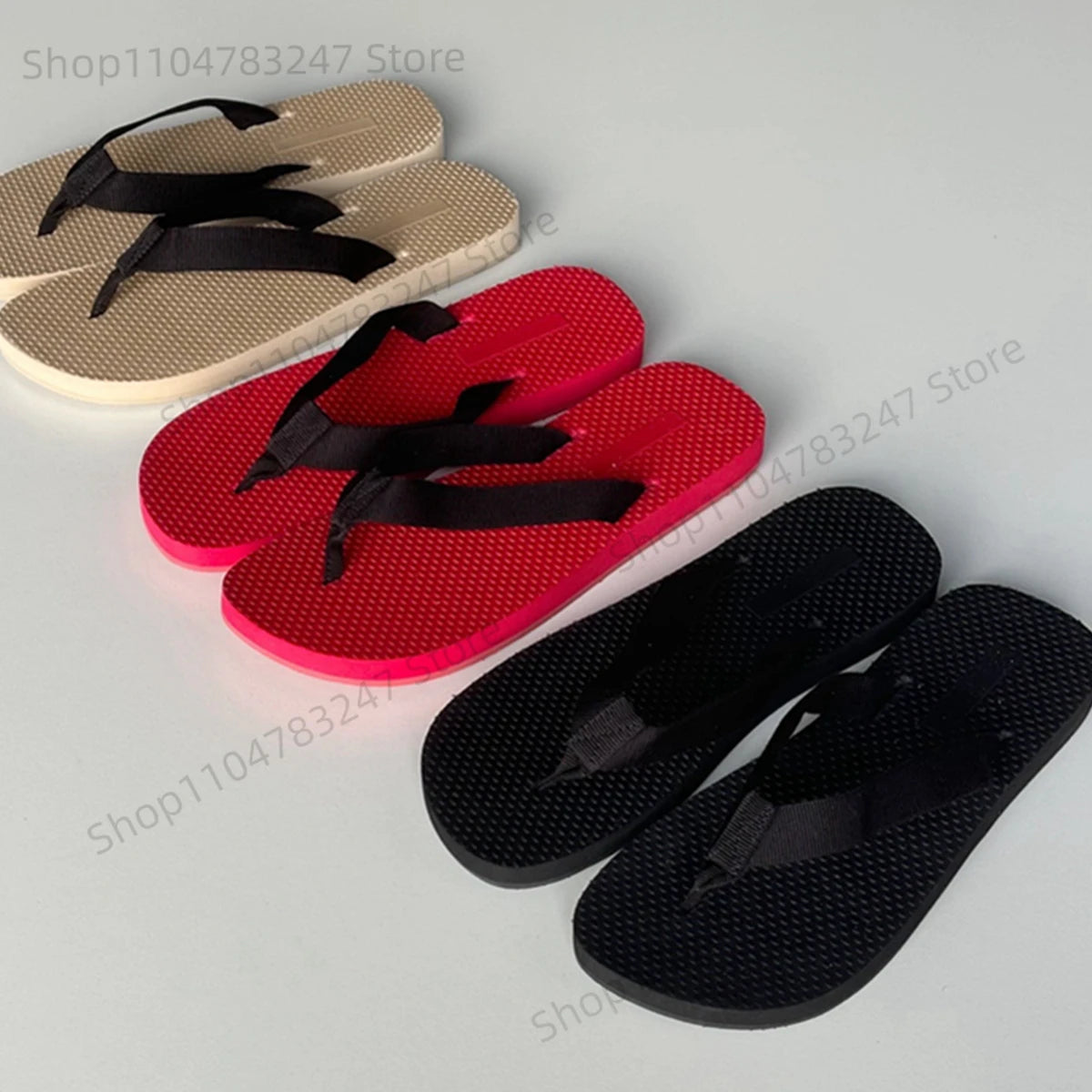 Summer Sandals French Minimalist Fashion Women's Beach Slippers Eva Non-slip Sole Flip Flops Shoes Women