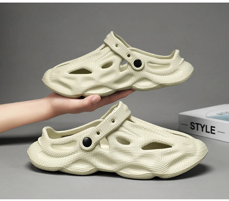 Summer Men Slippers Comfortable Platform Outdoor Sandals 2025 Beach Slippers Flip Flops Male Indoor Home Slides Bathroom Shoes