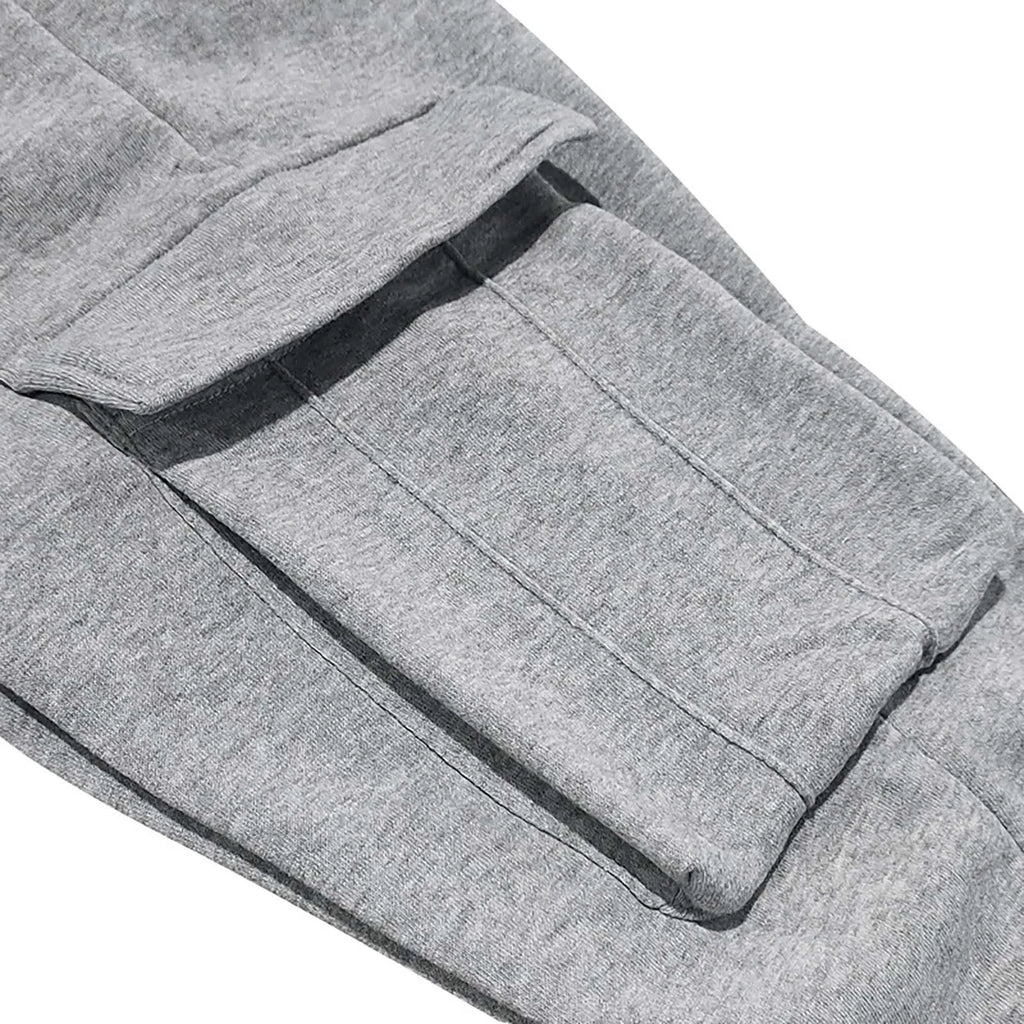 Men's Cargo Pants 2025 New Casual Loose Autumn Winter Straight Baggy Pants Multi-Pockets Solid Color Pinting Sweatpants ﻿