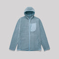 Winter Outdoor Windproof Wavy - Patterned Stand - Collar Zip - Up Jacket Unisex Loose-fitting Casual Warm Windproof Jacket.