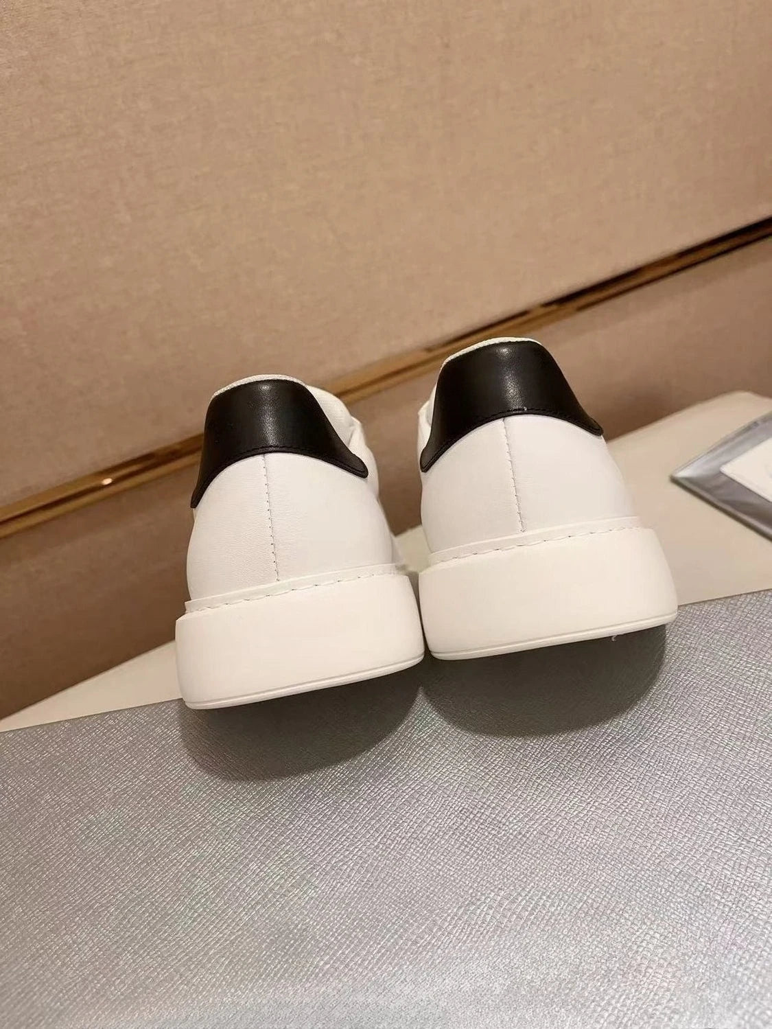 Summer Luxury Sneakers, Genuine Leather Platform Sneakers, Height-Increasing Casual Sneakers, Korean Style White Sneakers