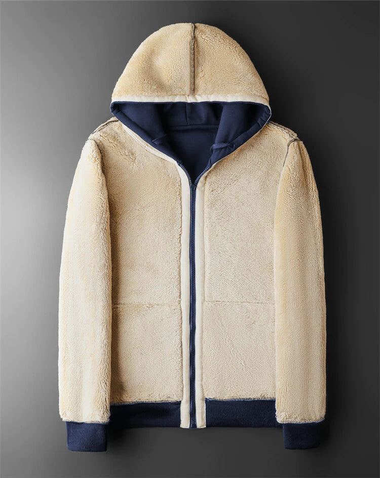Winter Windproof Warm Thick Fleece Jackets Men Fashion Casual Coat Male Autumn Outwear Outdoor Classic Hooded Jacket For Men