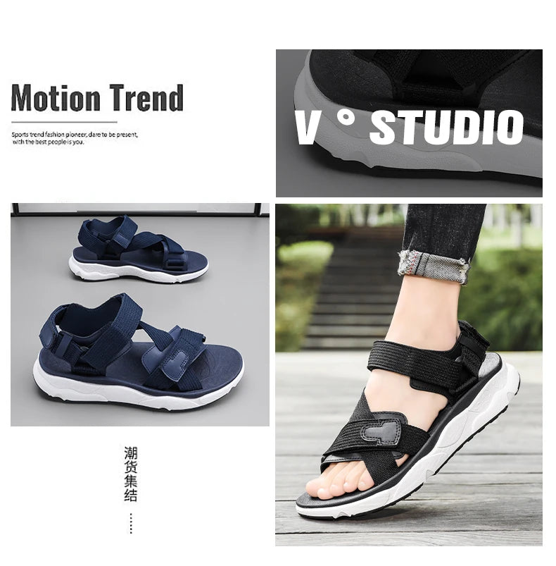Summer Platform Hiking Sandals Men Brown Outdoor Beach Sandals Woman 2025 Original Luxury Designer Sandals Man sandalias hombre